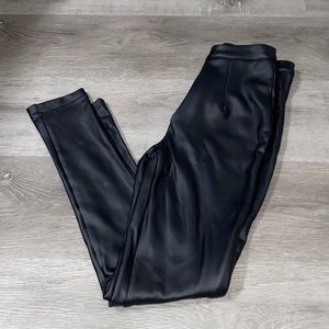 Faux leather leggings